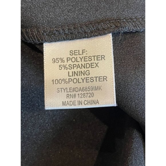 Miami Womens Skater Punk Dress DA6859IMK Open Back Embroidered Floral Black SZ L - Picture 7 of 8